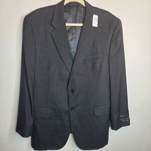 NWT Jos. A. Bank Dark Gray 100% Wool Executive Collection Suit Jacket, 46R